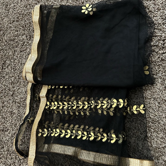 Indian 3 piece Salwar Kameez and Palazzo Suit with net dupattas. BUNDLE SET! - Picture 4 of 9